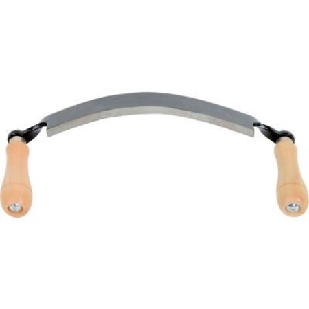 TIMBER TUFF TOOLS - BAC INDUSTRIES INC. Timber Tuff„¢ Draw Shave TMB-10DC - Curved 10" Steel Blade with Wood Handles TMB-10DC